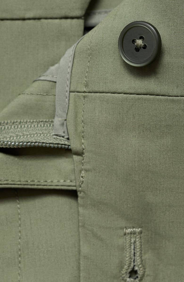 MANGO Cotton Bermuda Shorts, Alternate, color, Mint Green