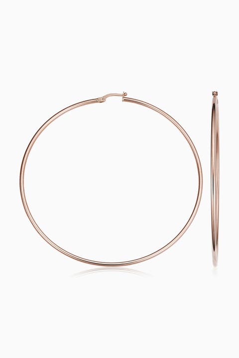14K Gold Everything Oversized Hoop Earrings