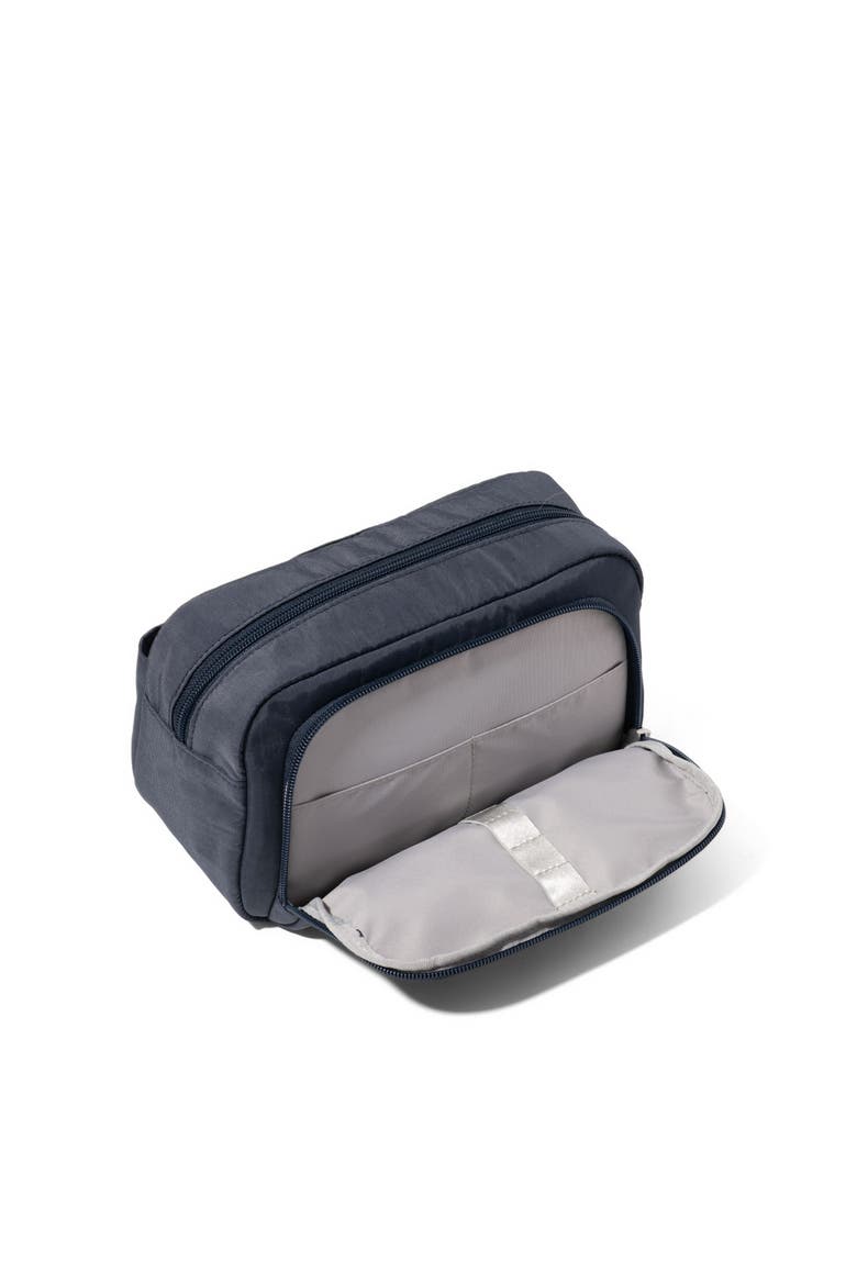 Pocket Cosmetic Bag with Brush Organization, Alternate, color, FRENCH NAVY