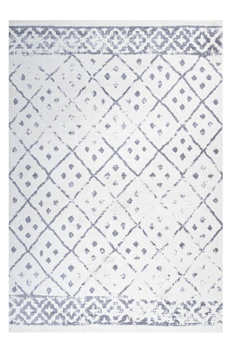 Juba Moroccan Geometric Diamond Area Rug