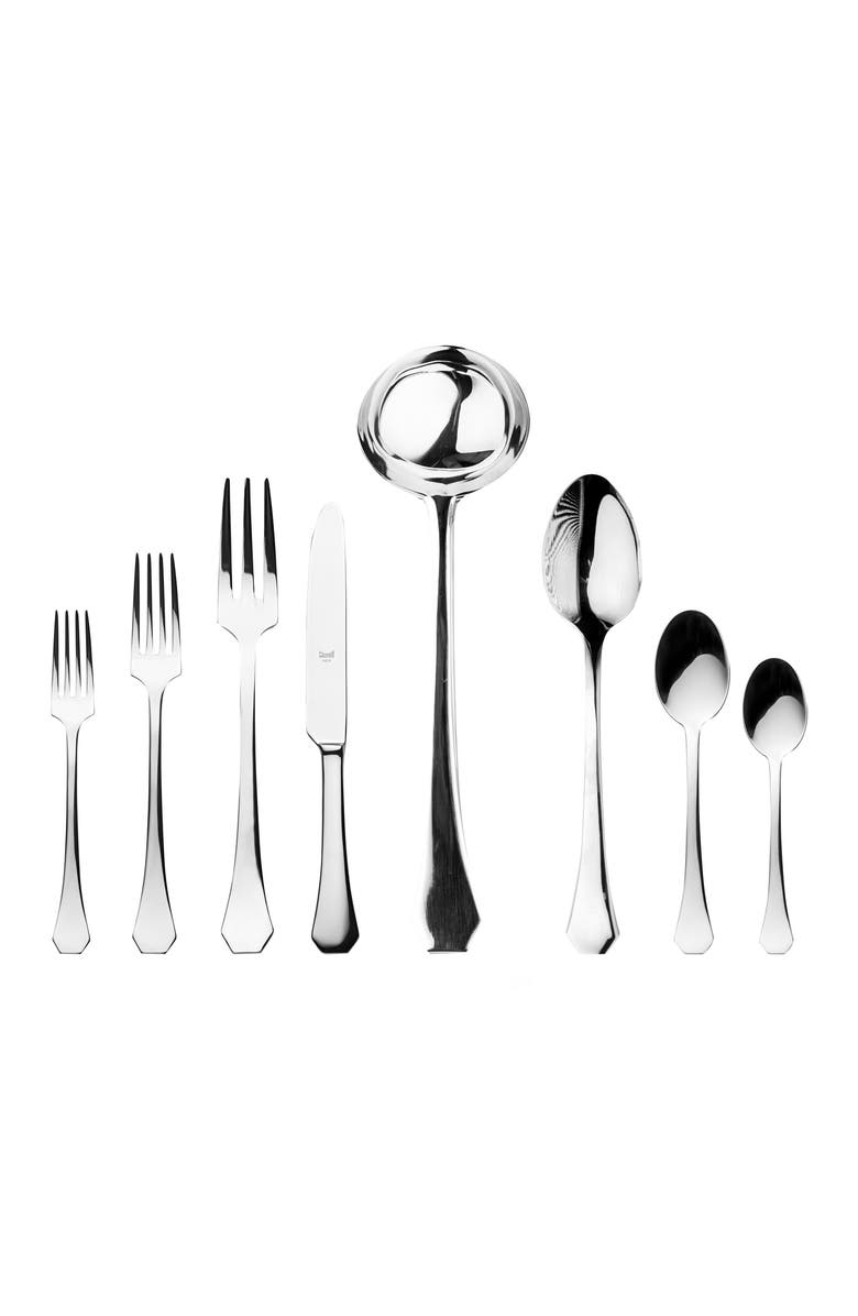 Mepra Moretto Flatware Set - 43 Pieces, Main, color, Stainless Steel