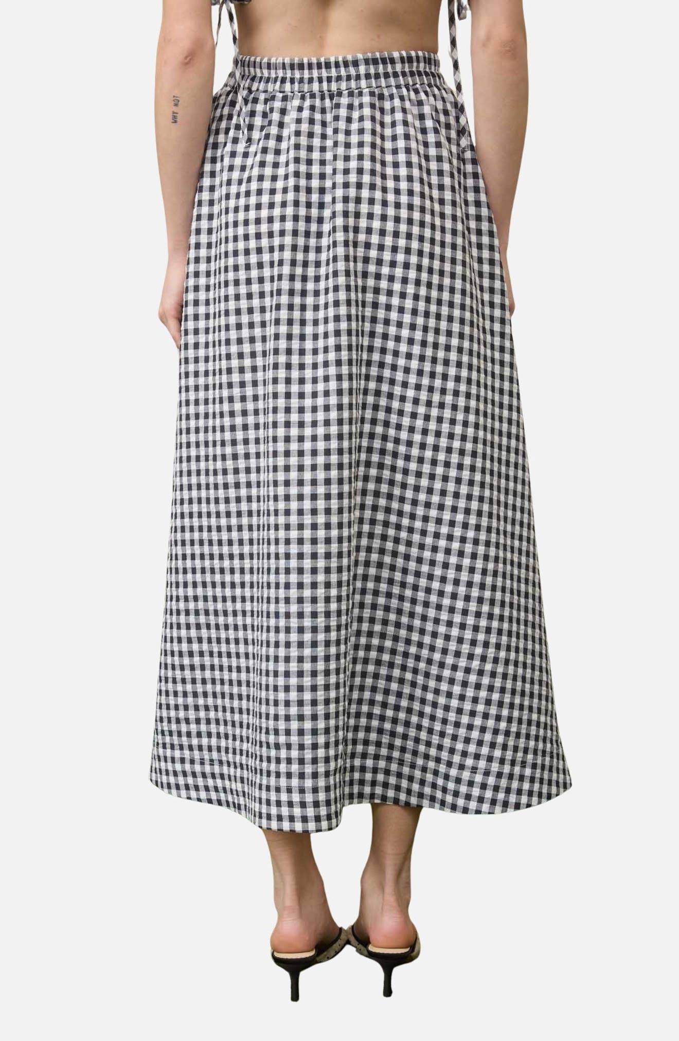 Gingham Maxi Skirt - image 2