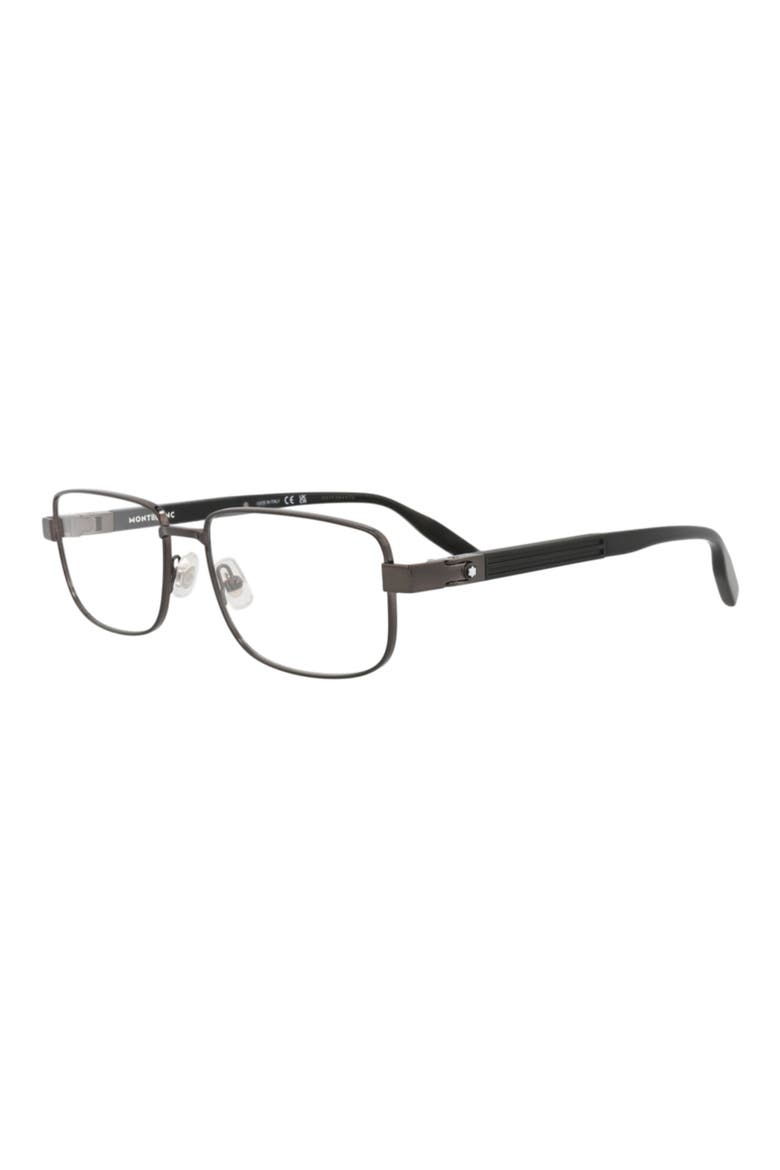 58mm Rectangular Optical Glasses, Alternate, color, RUTHENIUM BLACK