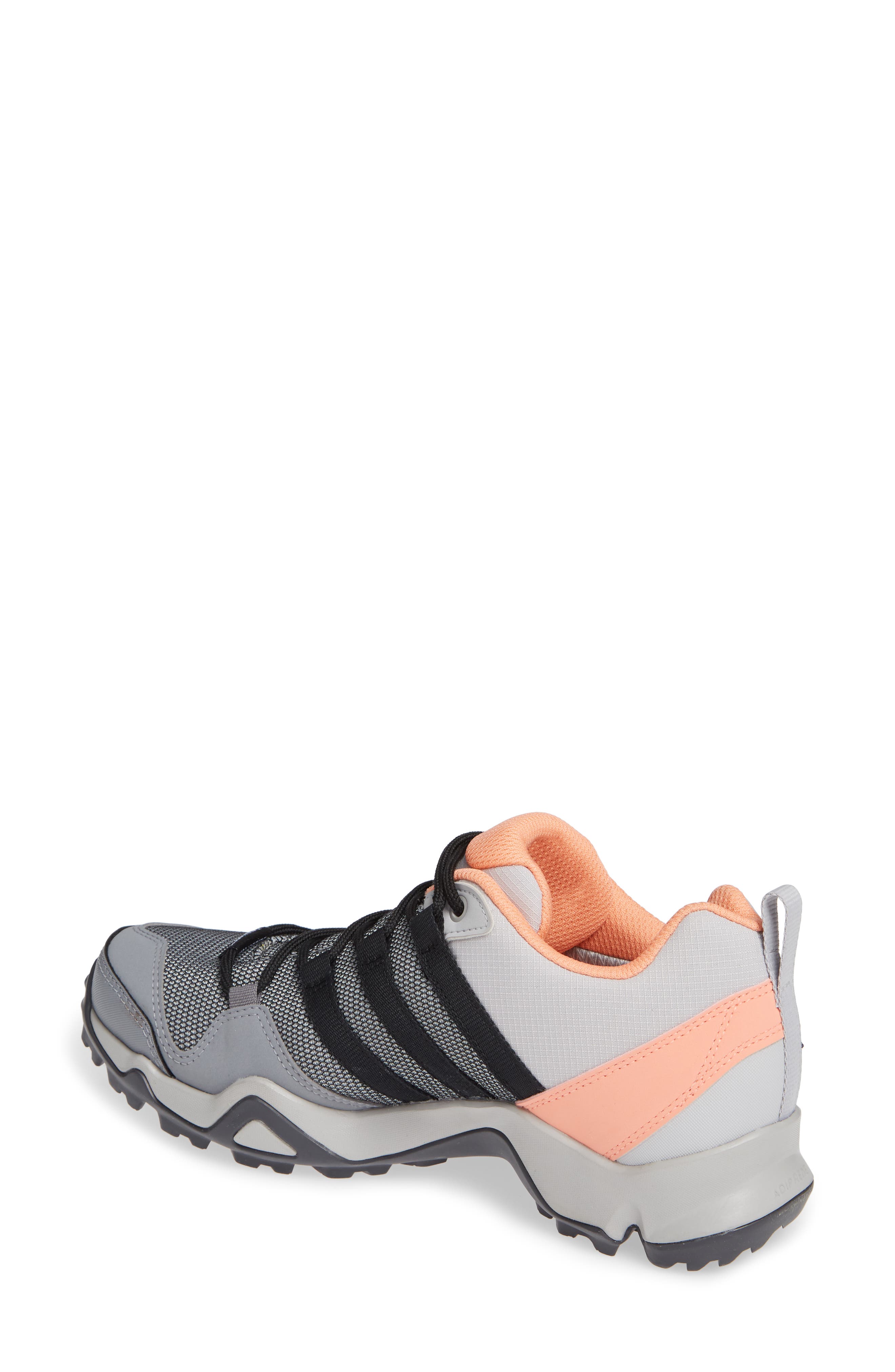 Terrex AX2 CLIMAPROOF® Hiking Shoe, Alternate, color, GREY/ BLACK/ CHALK CORAL
