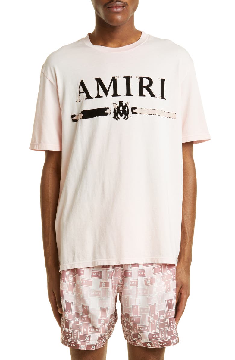 AMIRI MA Bar Logo Appliqué T-Shirt, Main, color, 