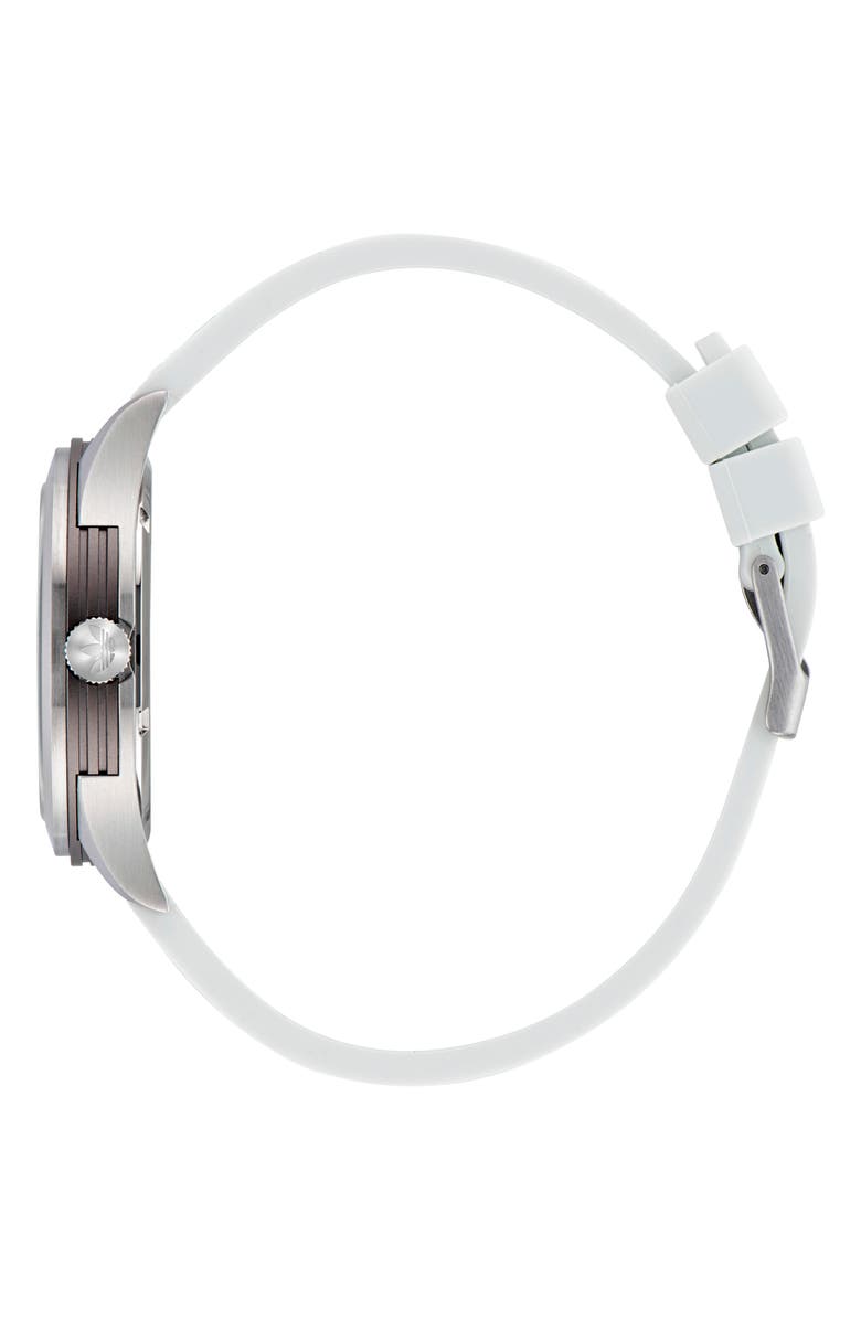 adidas Code Three Silicone Strap Watch, 40mm, Alternate, color,