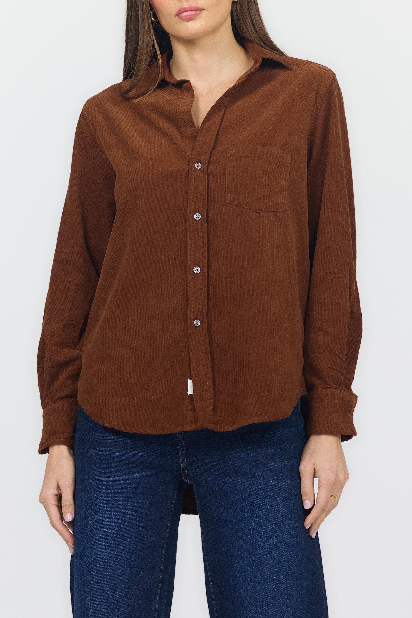 Dear John Galina Relaxed Button Up Shirt In Cappuccino