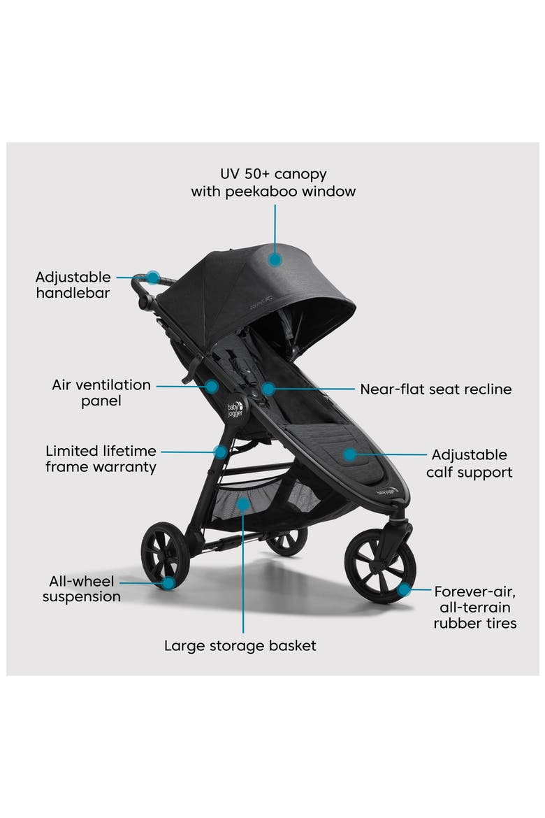 city mini® GT2 Stroller & City GO™ 2 Infant Car Seat Travel System, Alternate, color, OPLUENT BLACK