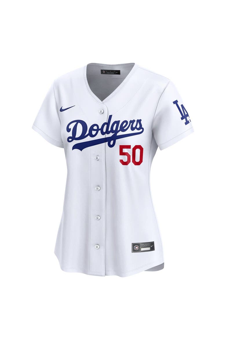Women's Nike Mookie Betts White Los Angeles Dodgers Home Limited Player Jersey, Alternate, color, White