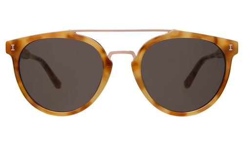 Illesteva Puglia Sunglasses In Rum Raisin Bone