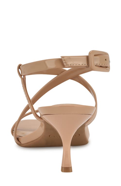 Nine West Hinell Kitten Heel Sandal In Warm Buff