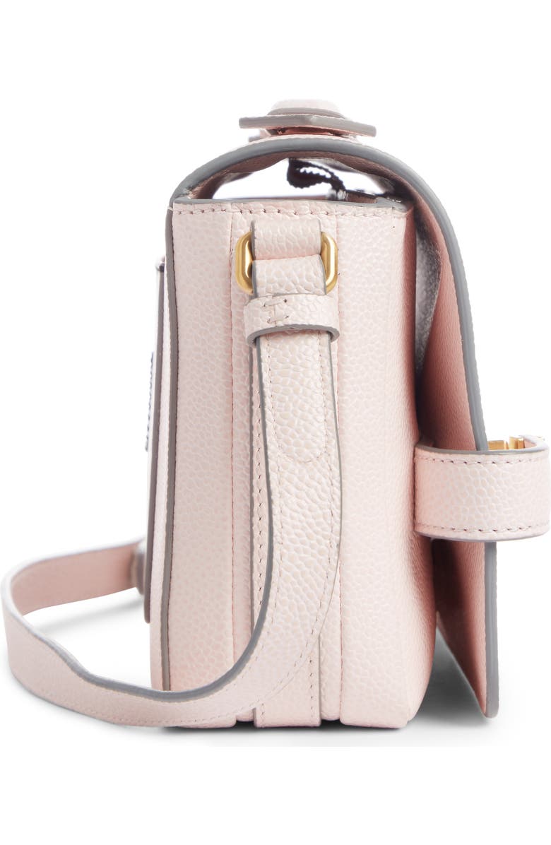 Thom Browne Leather Flap Crossbody Bag, Alternate, color,