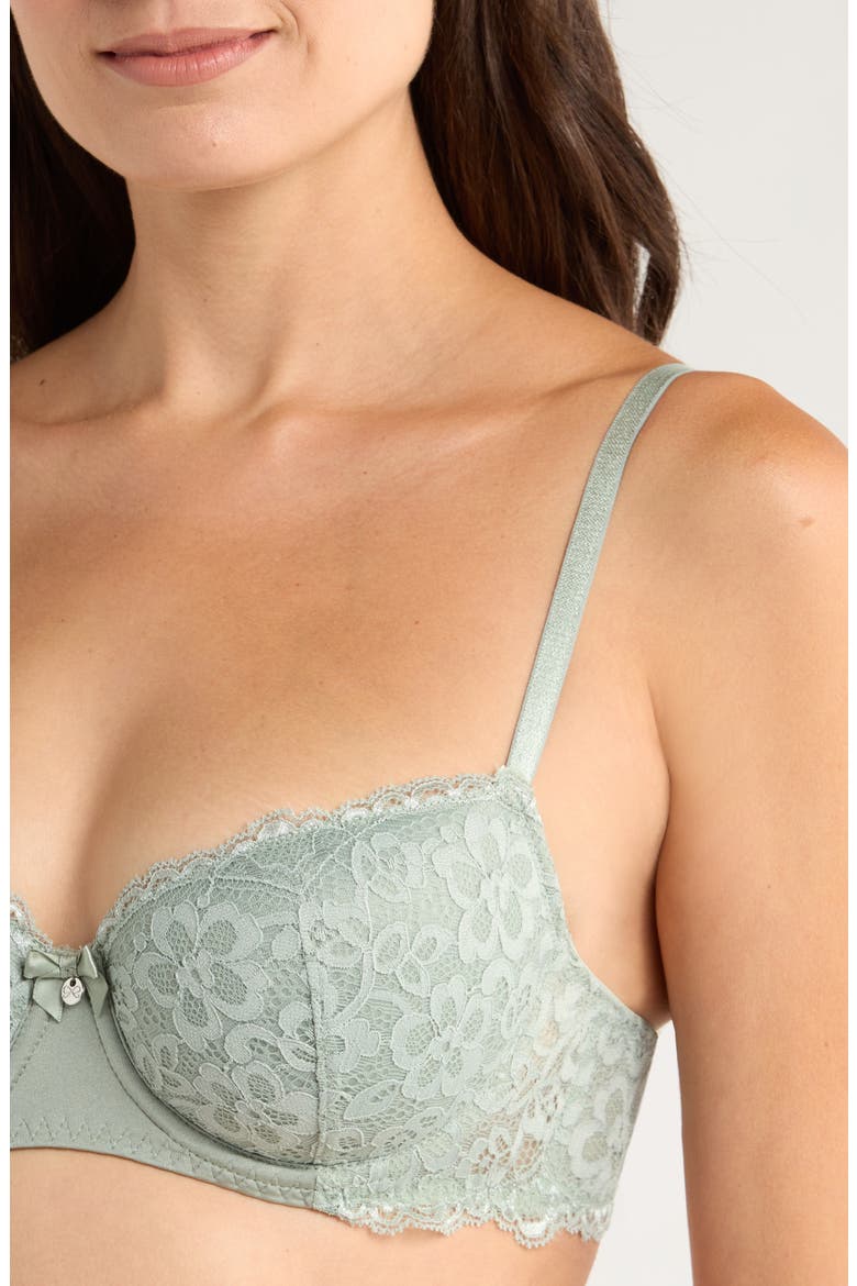 Marine Lace Underwire Bra, Alternate, color, ICEBERG GREEN