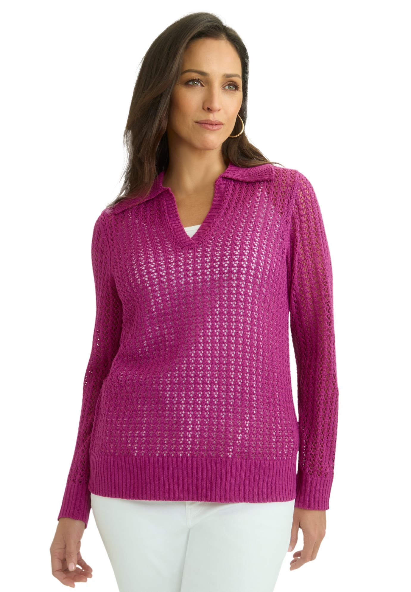 Pullover Crochet Polo - image 3