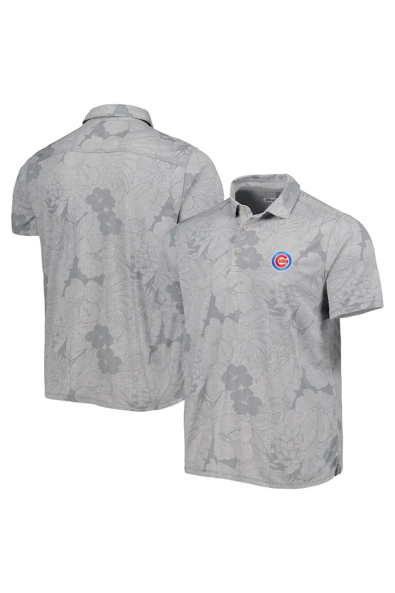 Men's Tommy Bahama  Gray Chicago Cubs Blooms Polo, Main, color, Gray