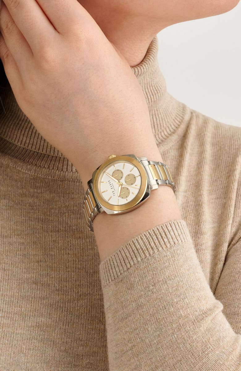 Ted Baker Kirsty Two-Tone Bracelet Watch, 38mm, Alternate, color, 