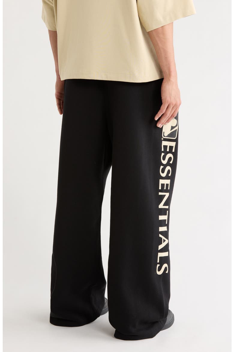 x MLB Cotton Blend Fleece Lounge Sweatpants, Alternate, color, BLACK