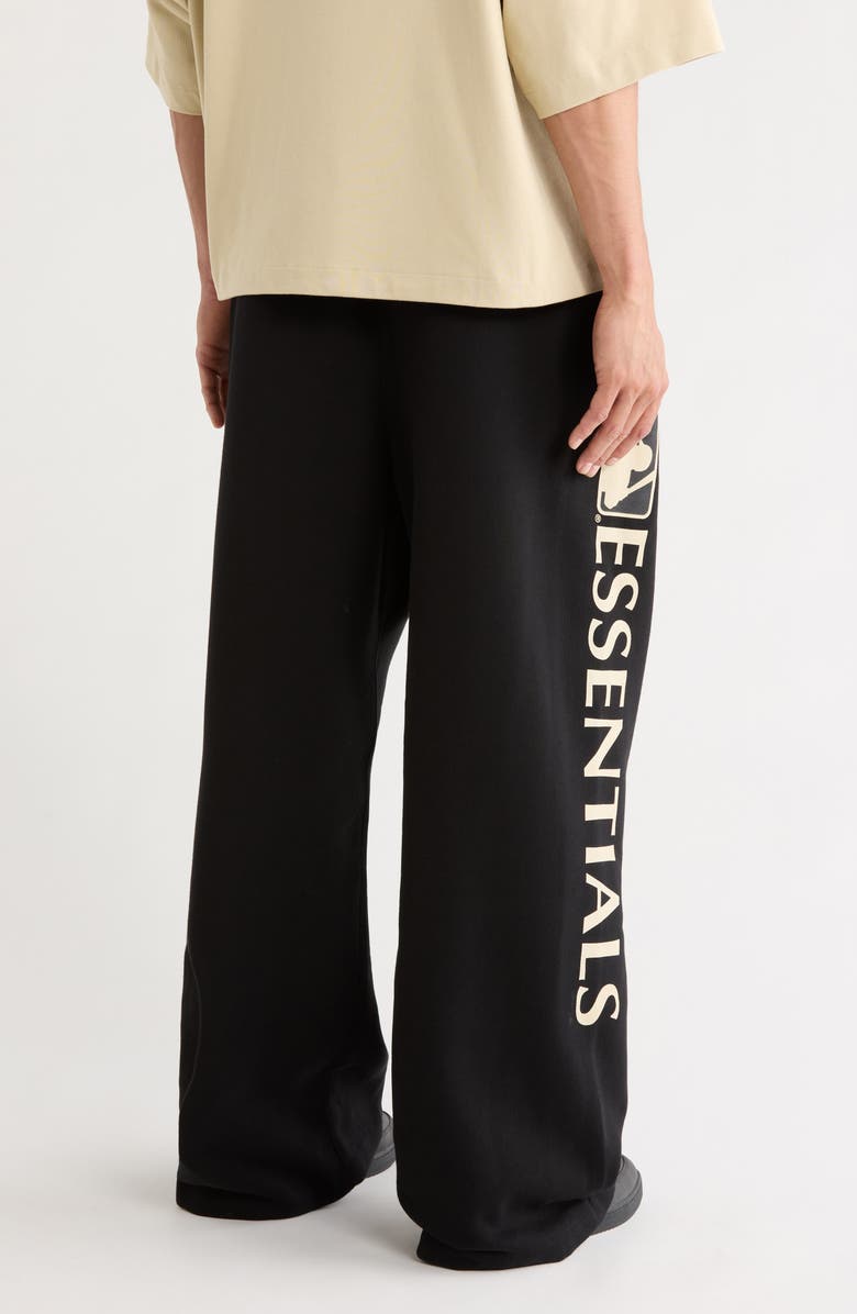 Fear of God Essentials x MLB Cotton Blend Fleece Lounge Sweatpants, Alternate, color, Black