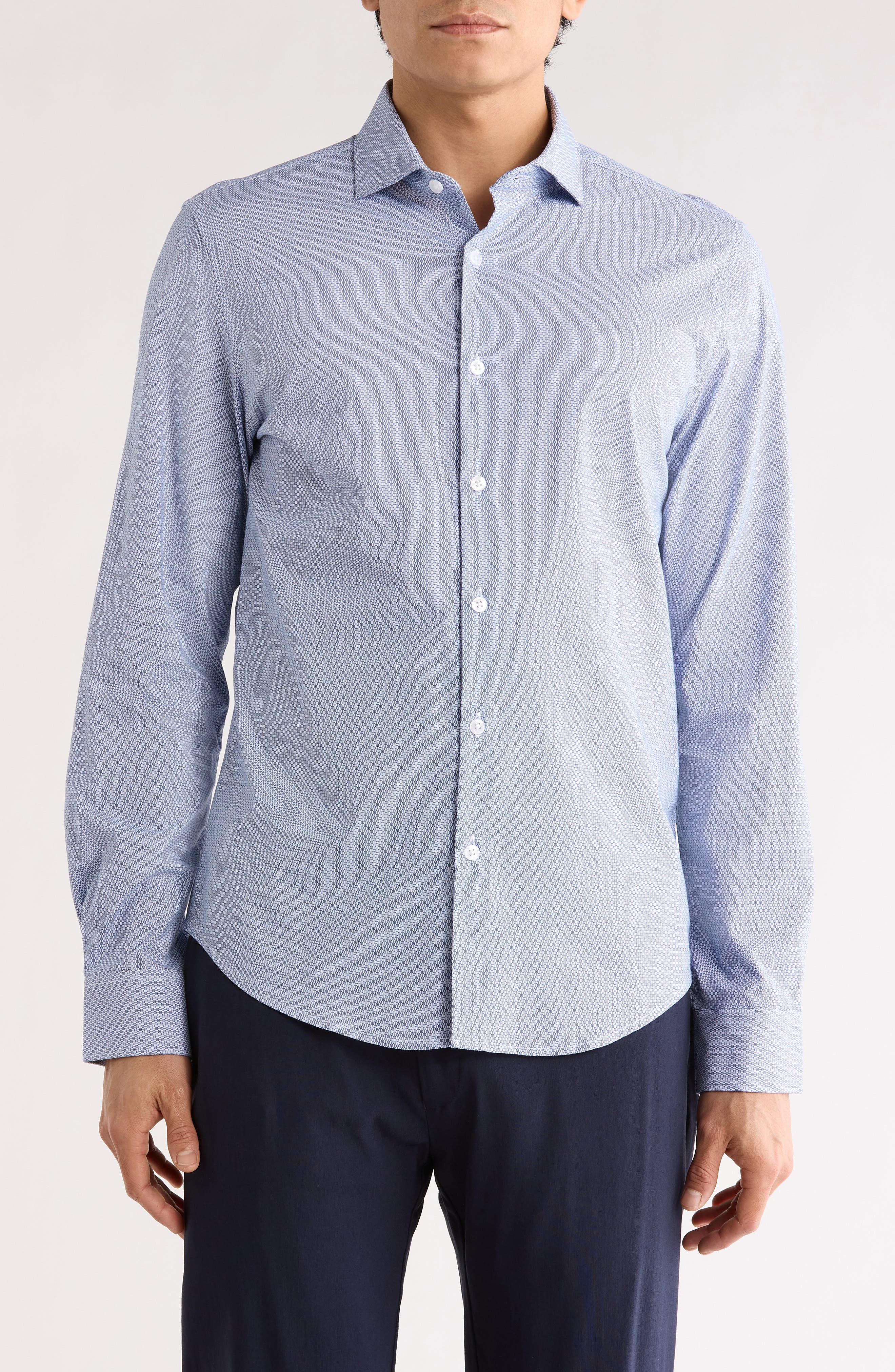 DENIM AND FLOWER Pop Geometric Button-Up Shirt