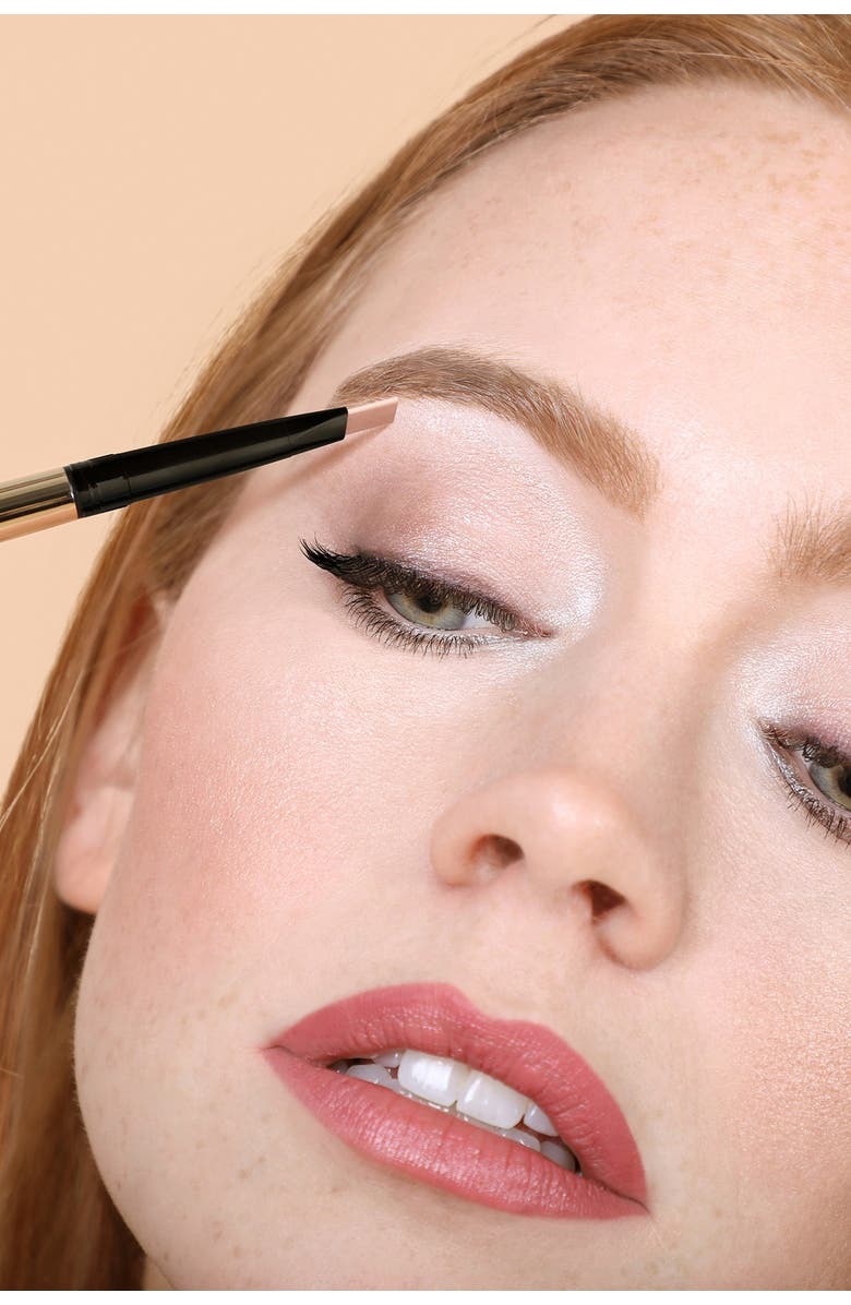 MIRENESSE All Day Micro Brow Pencil & Highlighter Crayon - Silk Brown, Alternate, color, 