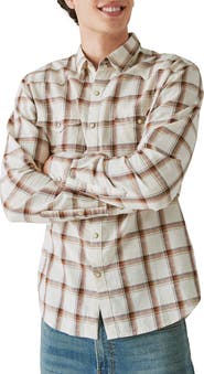 Lucky Brand Plaid Western Snap-Up Shirt