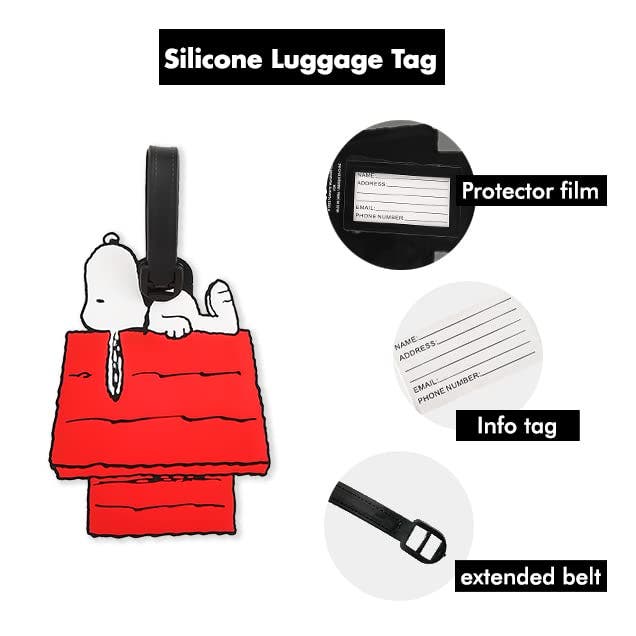 PEANUTS Snoopy Luggage Tag, Set of 4, Alternate, color, 
