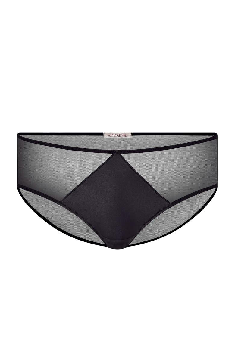 Adore Me Brittani Hipster Panties, Alternate, color, Black