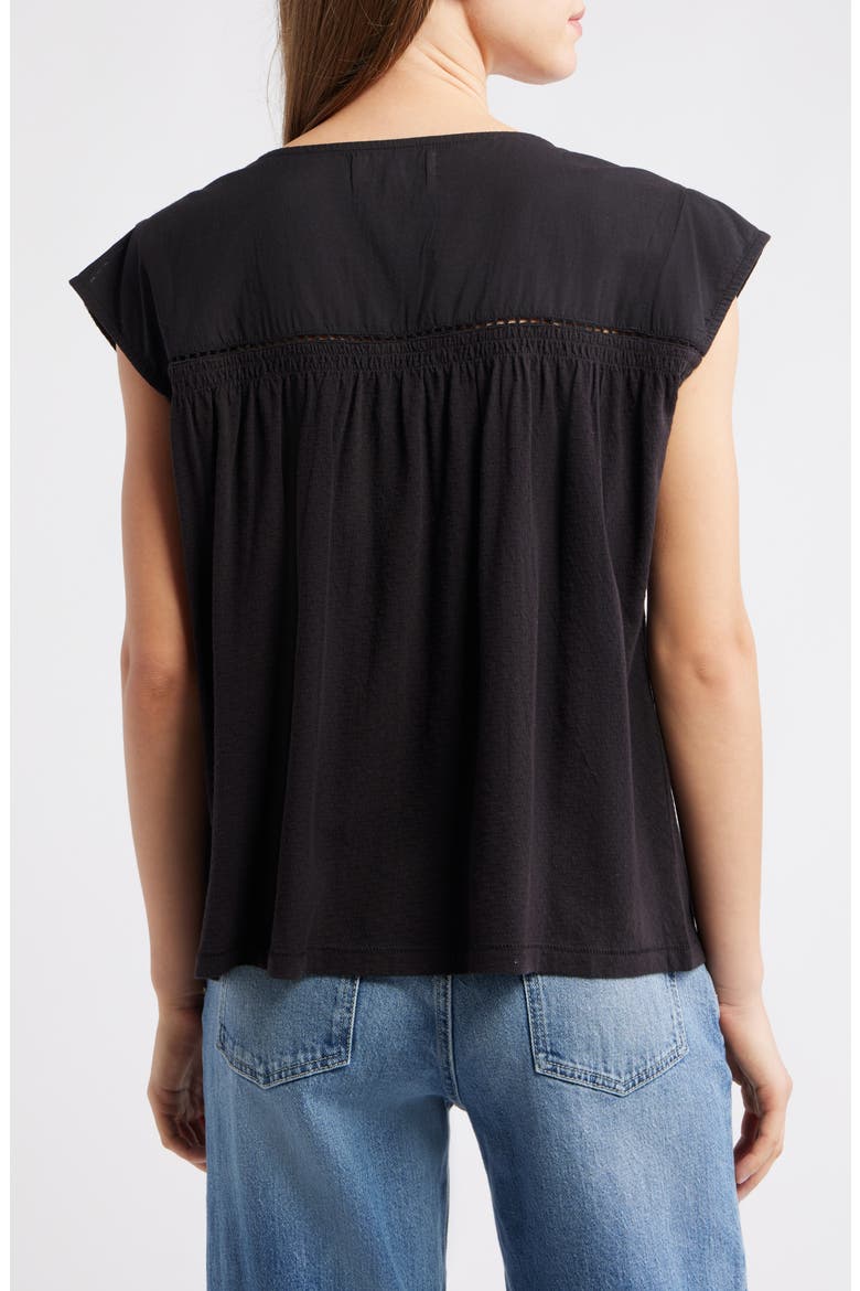 Embroidered Sleeveless Top, Alternate, color, METEORITE