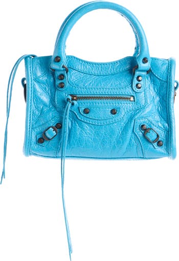 BALENCIAGA ライトブルー バッグ Balenciaga Nano Le City Leather Convertible Crossbody Bag | Nordstrom
