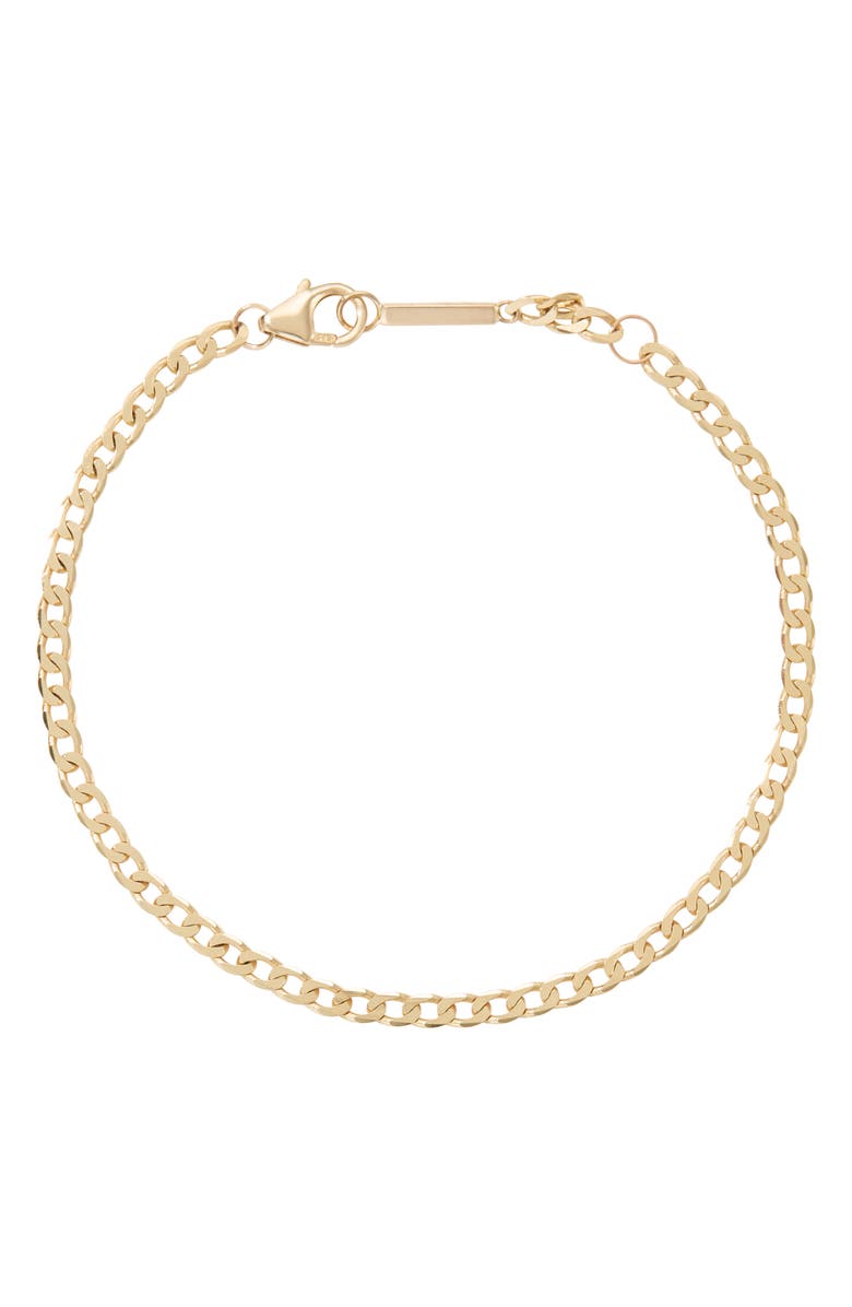 LANA Nude Curb Chain Bracelet, Main, color, 