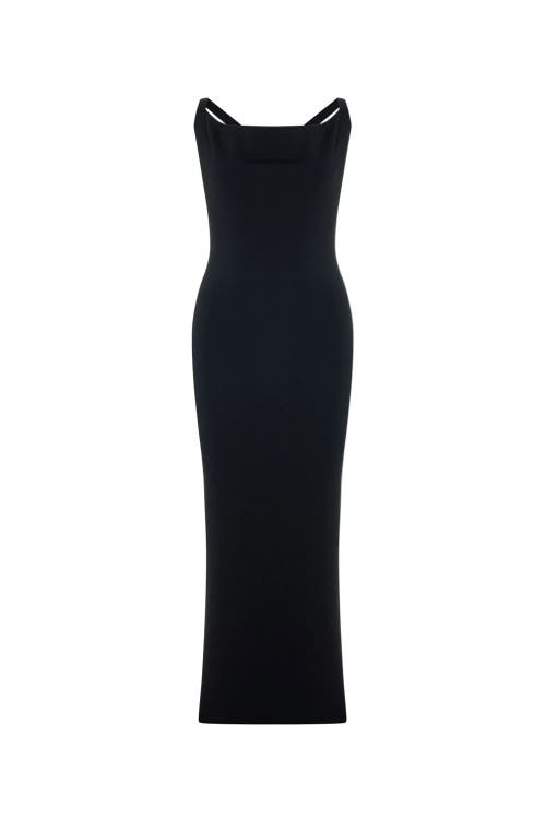 PCFG Daydreamers Cross Back Knit Maxi Dress in Black at Nordstrom, Size X-Large