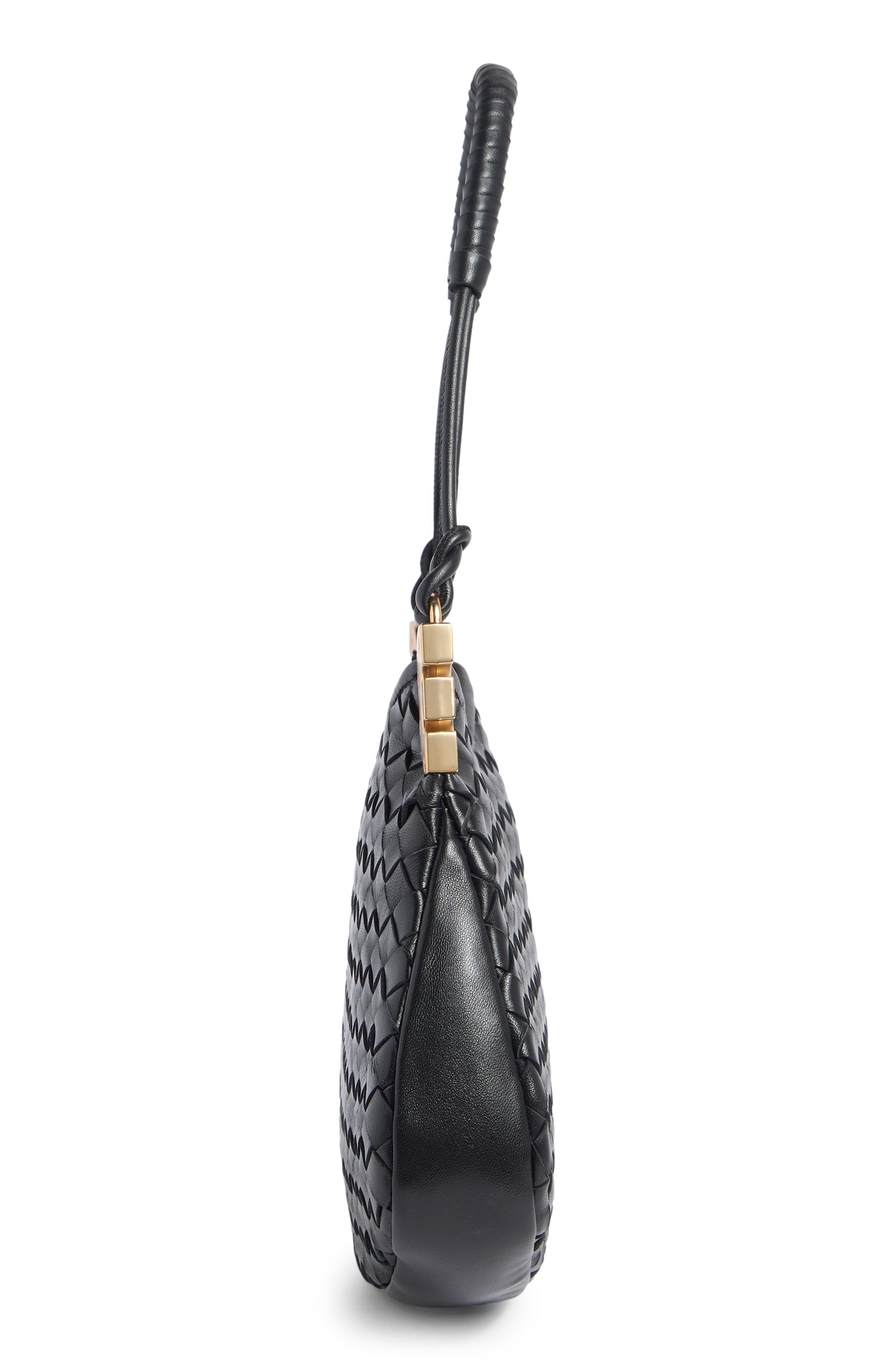 Sam Edelman Chrsty Woven Leather Shoulder Bag, Alternate, color, 