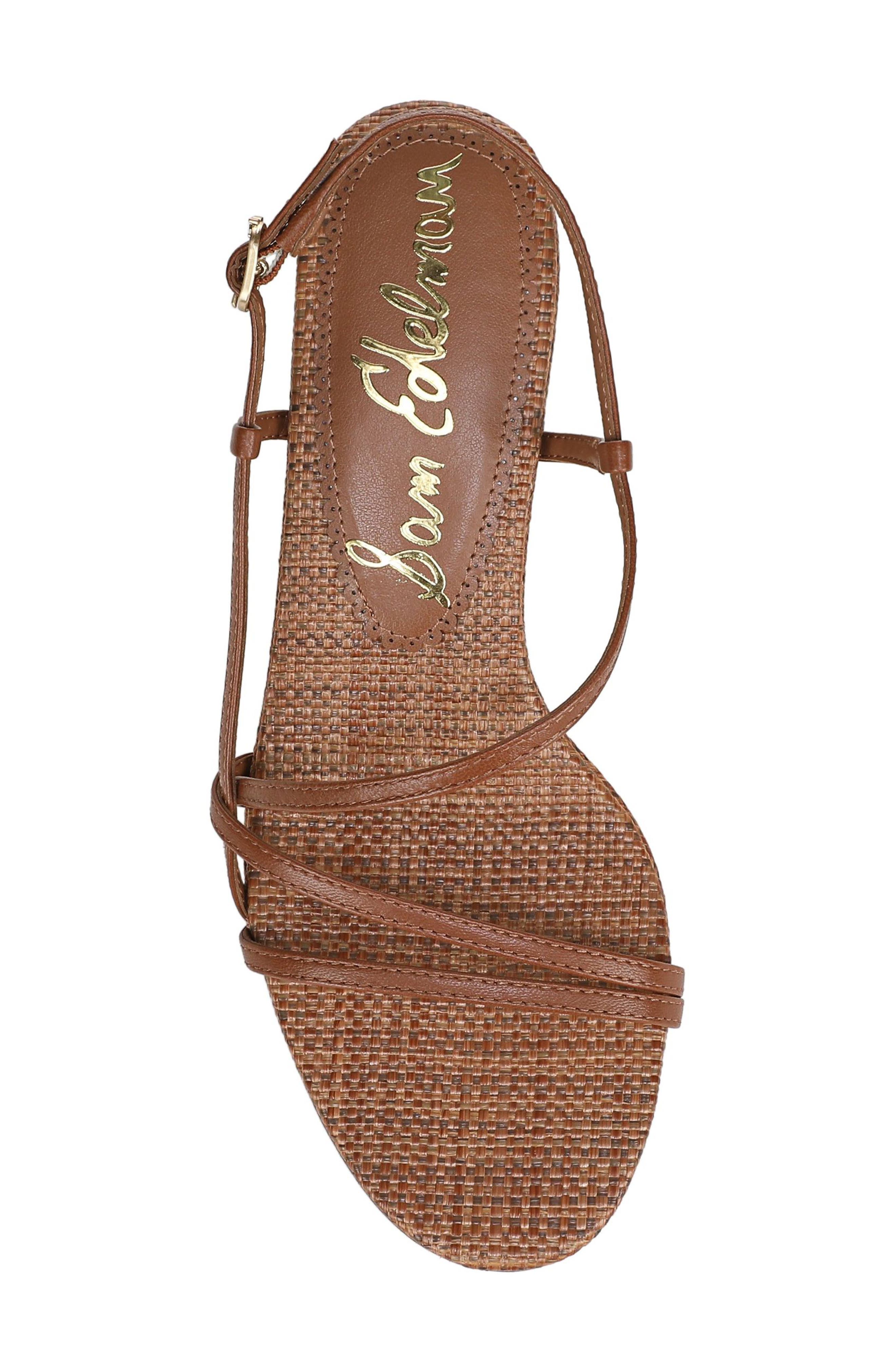 Sam Edelman Cora Slingback Kitten Heel Sandal, Alternate, color, Rich Cognac