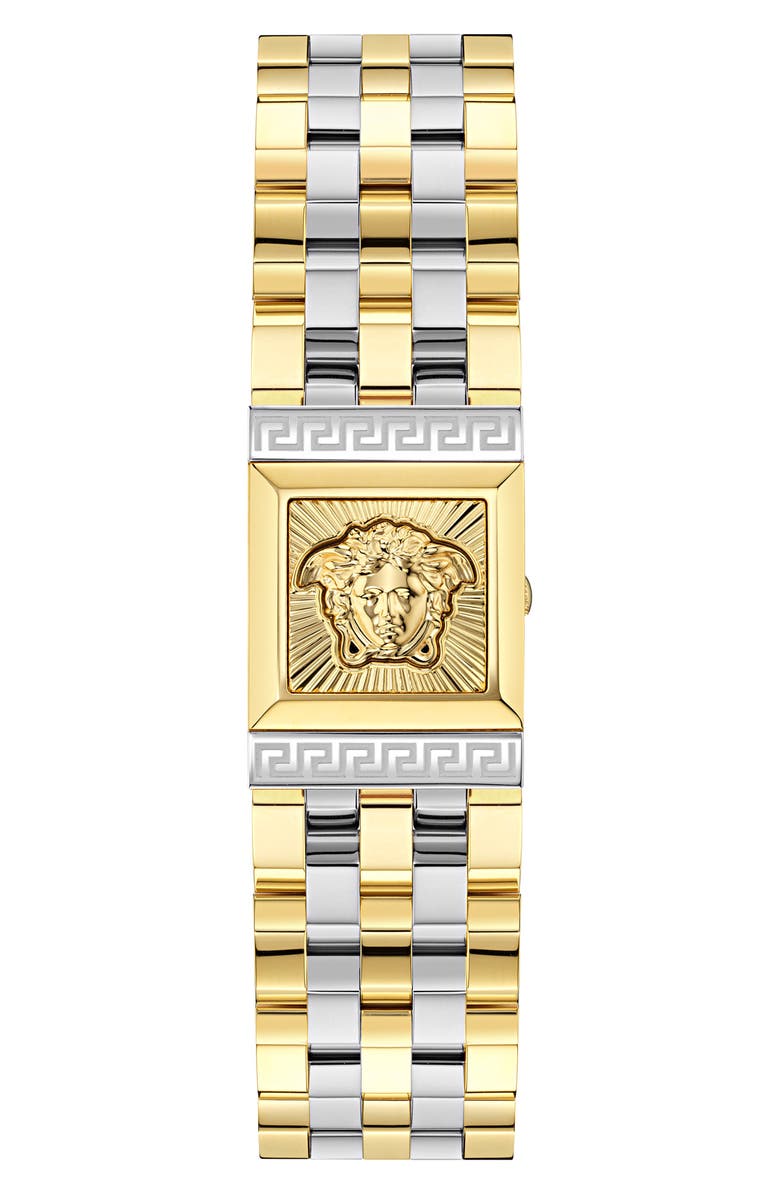 Versace Reveal Two-Tone Bracelet Watch, 18mm x 25mm, Alternate, color, Two Tone