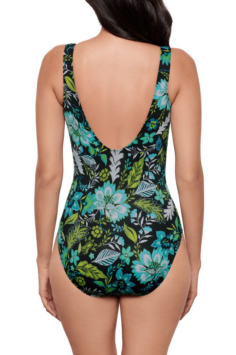 Florica One-Piece Swimsuit, Alternate, color, BLACK MULTI