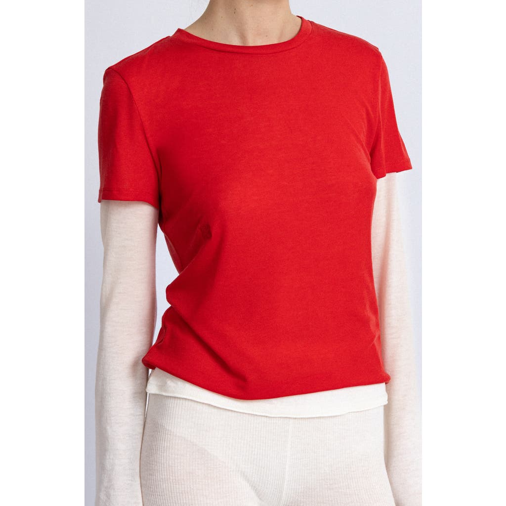 Alas Short Sleeve T-shirt In Red