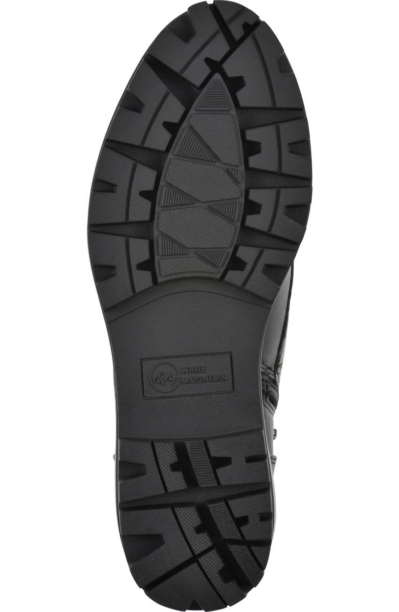 White Mountain Footwear Tappy Lug Sole Boot, Alternate, color, Black Smooth