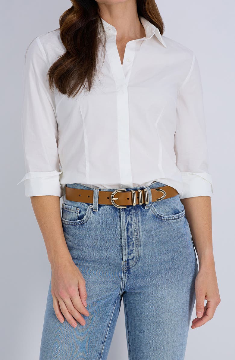 Cole Haan Triple Keeper Belt, Alternate, color, Tan