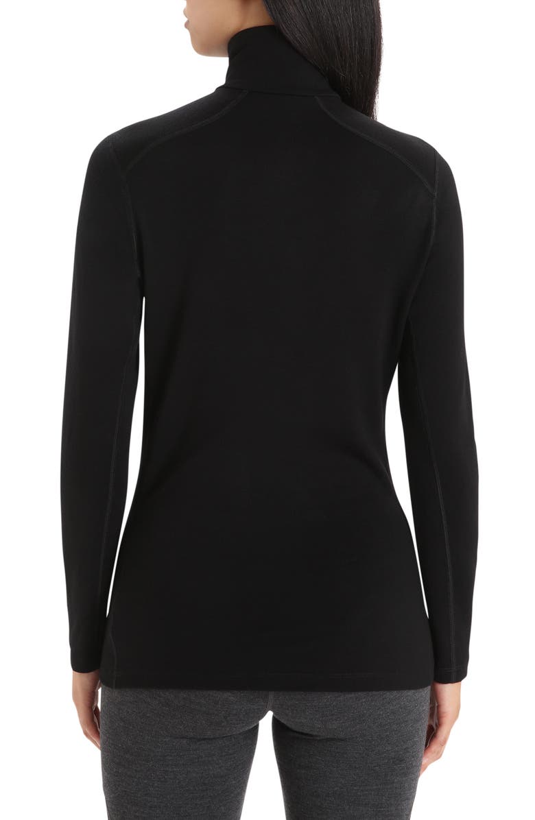 Icebreaker 260 Tech Wool Half Zip Pullover, Alternate, color, Black