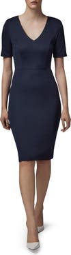LK Bennett Natasha V-Neck Sheath Dress