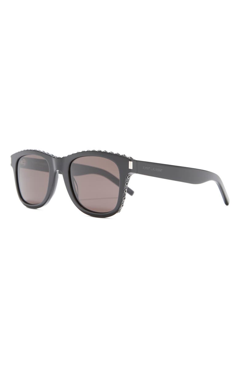 Saint Laurent 50mm Square Sunglasses, Alternate, color, 