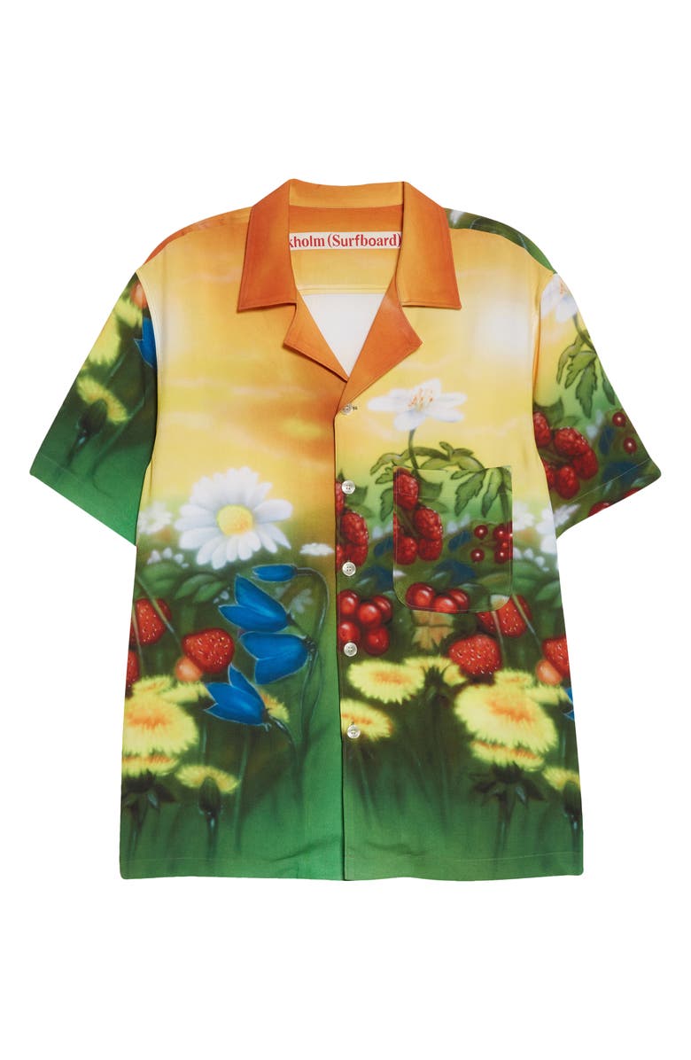 STOCKHOLM SURFBOARD CLUB Stoffe Airbrush Camp Shirt, Alternate, color,