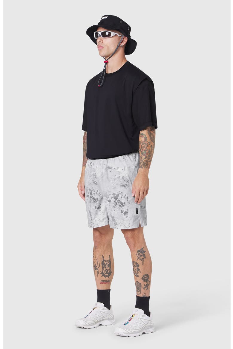Supima Ice Skin Reversible Tee, Alternate, color, Black / Black