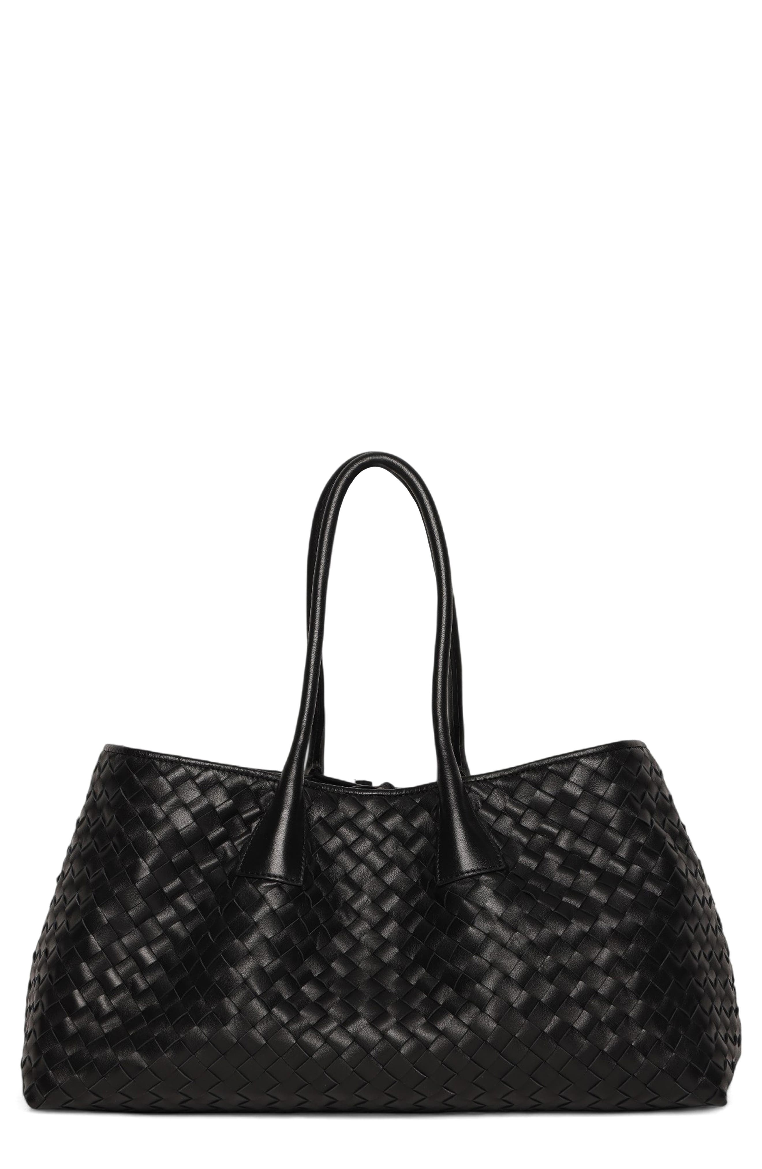 Walter Baker Alina Large Woven Leather Tote Bag