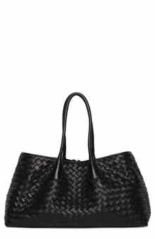 Walter Baker Alina Large Woven Leather Tote Bag
