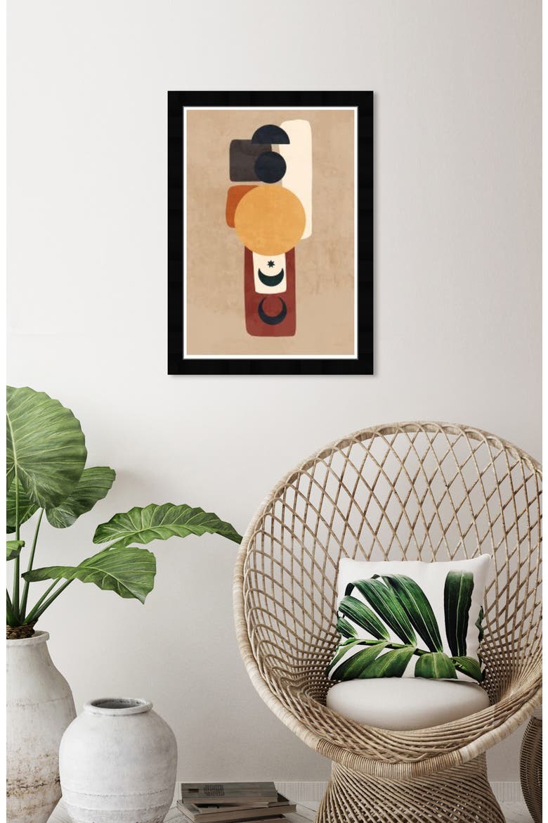 Minimal Framed Art Print, 21" x 15", Alternate, color, BROWN
