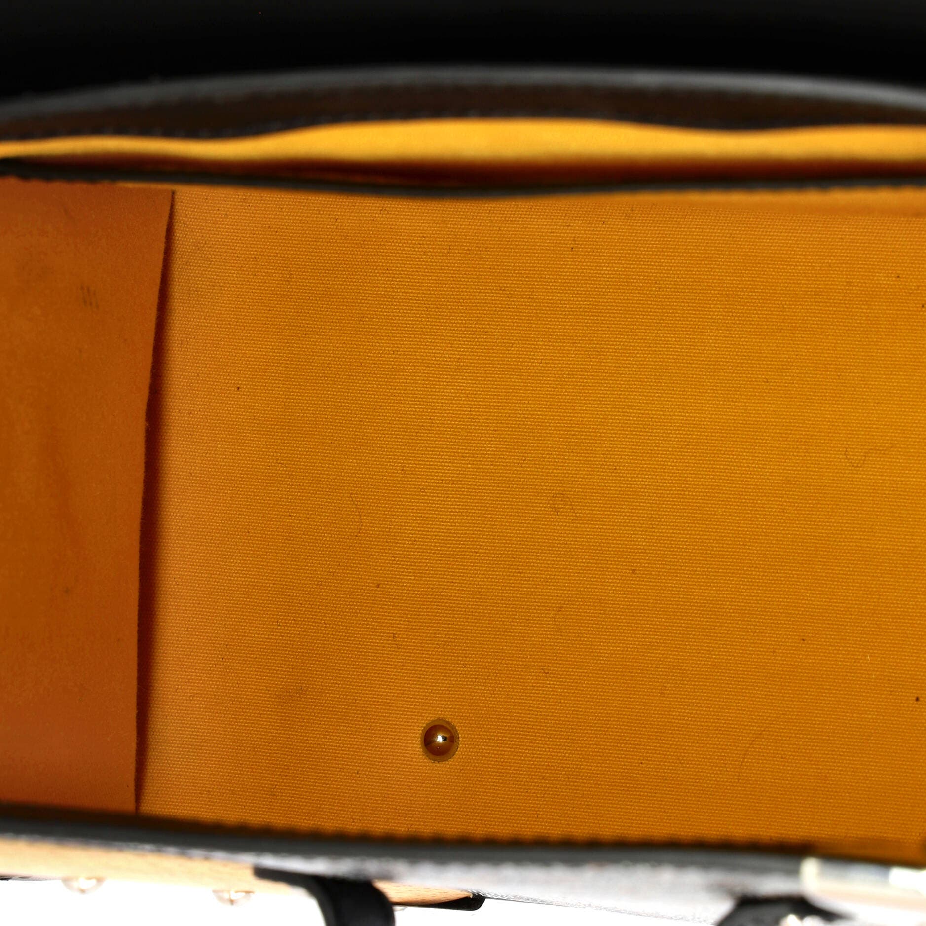 Pre-Owned Goyard Saigon Top Handle Bag Coated Canvas with Leather PM, Alternate, color, Black