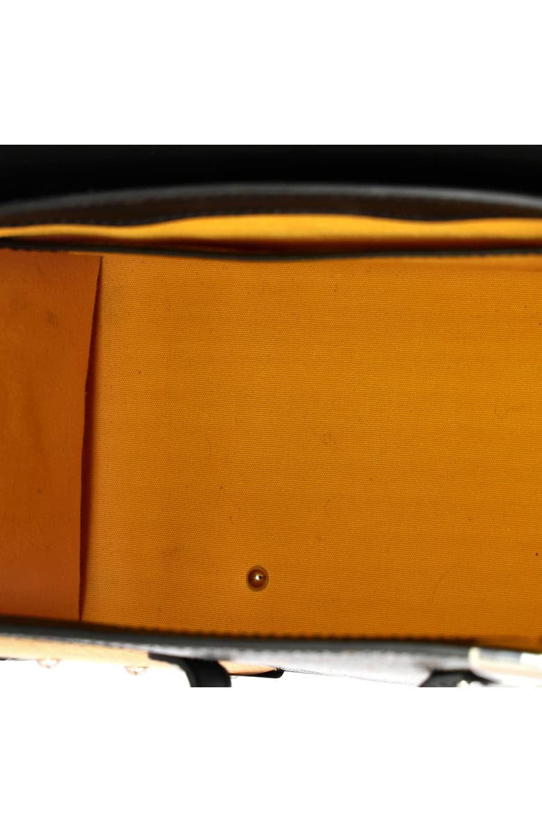 Pre-Owned Goyard Saigon Top Handle Bag Coated Canvas with Leather PM, Alternate, color, Black