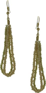 OLIVIA WELLES Daphne Beaded Double Drop Earrings