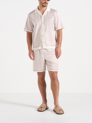 Manière De Voir Idriss Eiffel Monogram Resort Shirt